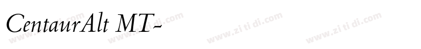 CentaurAlt MT字体转换